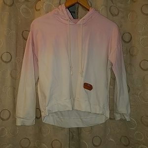 Pink/white hoodie